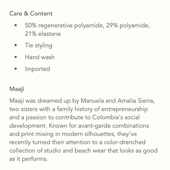 🆕 MAAJI x Anthropologie - Artemis 4-Way Bikini Top Size Large - Picture 9 of 10